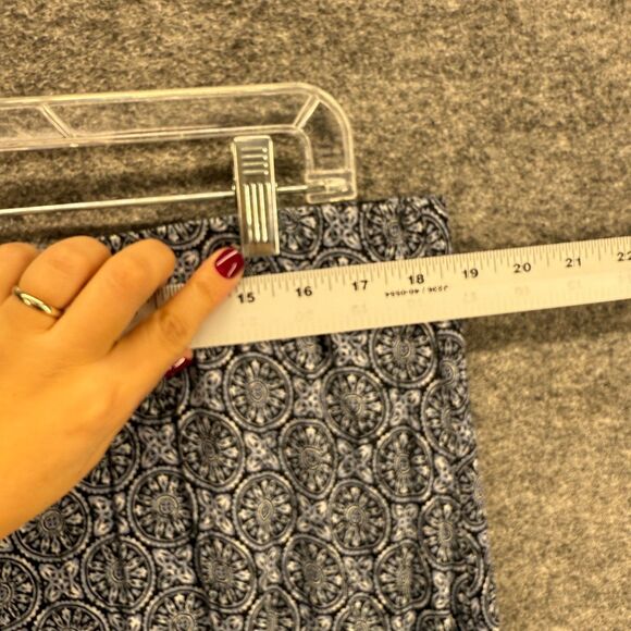 J. Jill Skirt Womne L Large Black Geometric Maxi Long Rayon Pull On Mid Rise - Picture 3 of 7